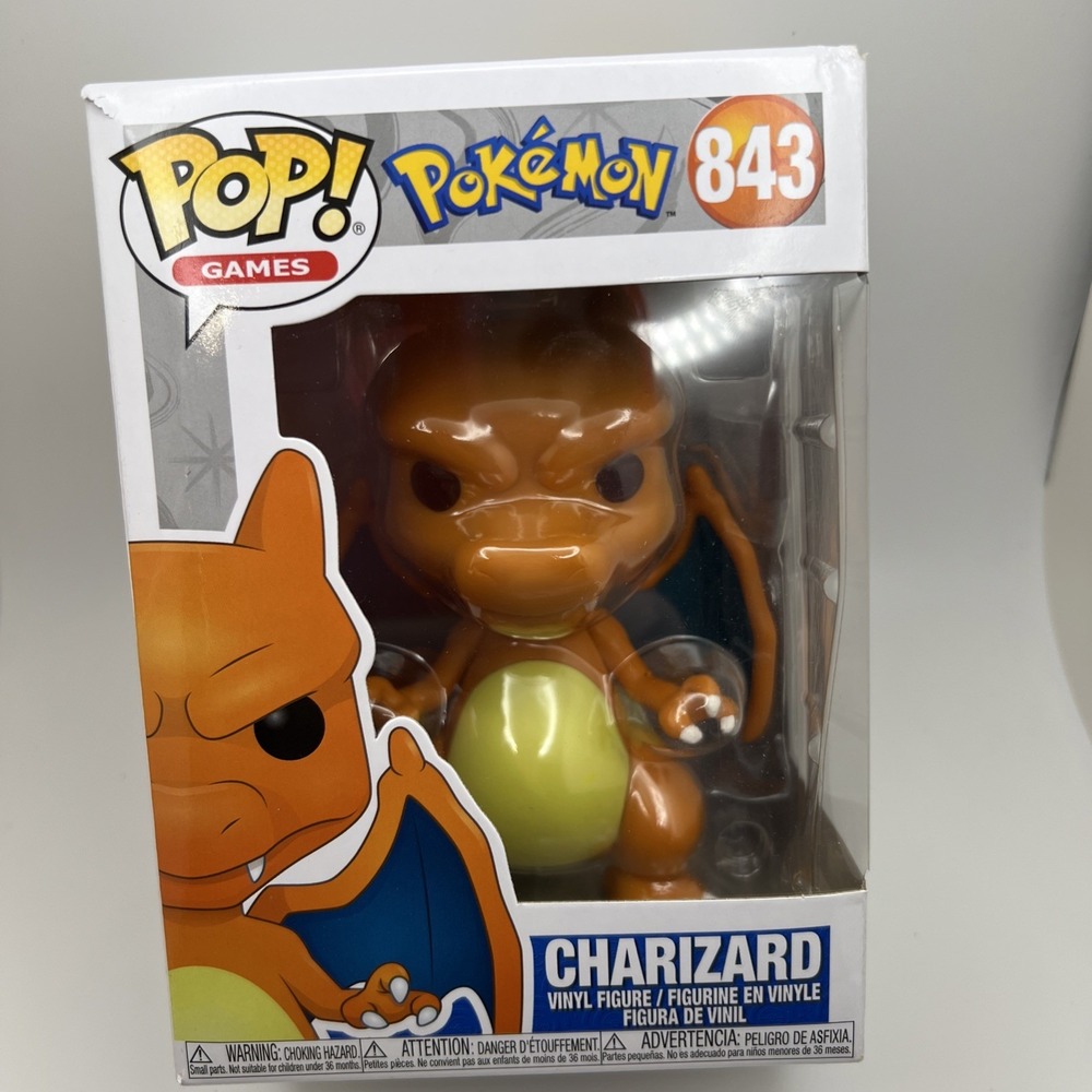 NEW Funko Pop! Games: Vinyl Figure: Pokémon - Charizard - #843, Open Box